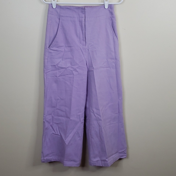 ASTR THE LABEL Nixon Wide Leg Lilac Pants - Picture 2 of 4